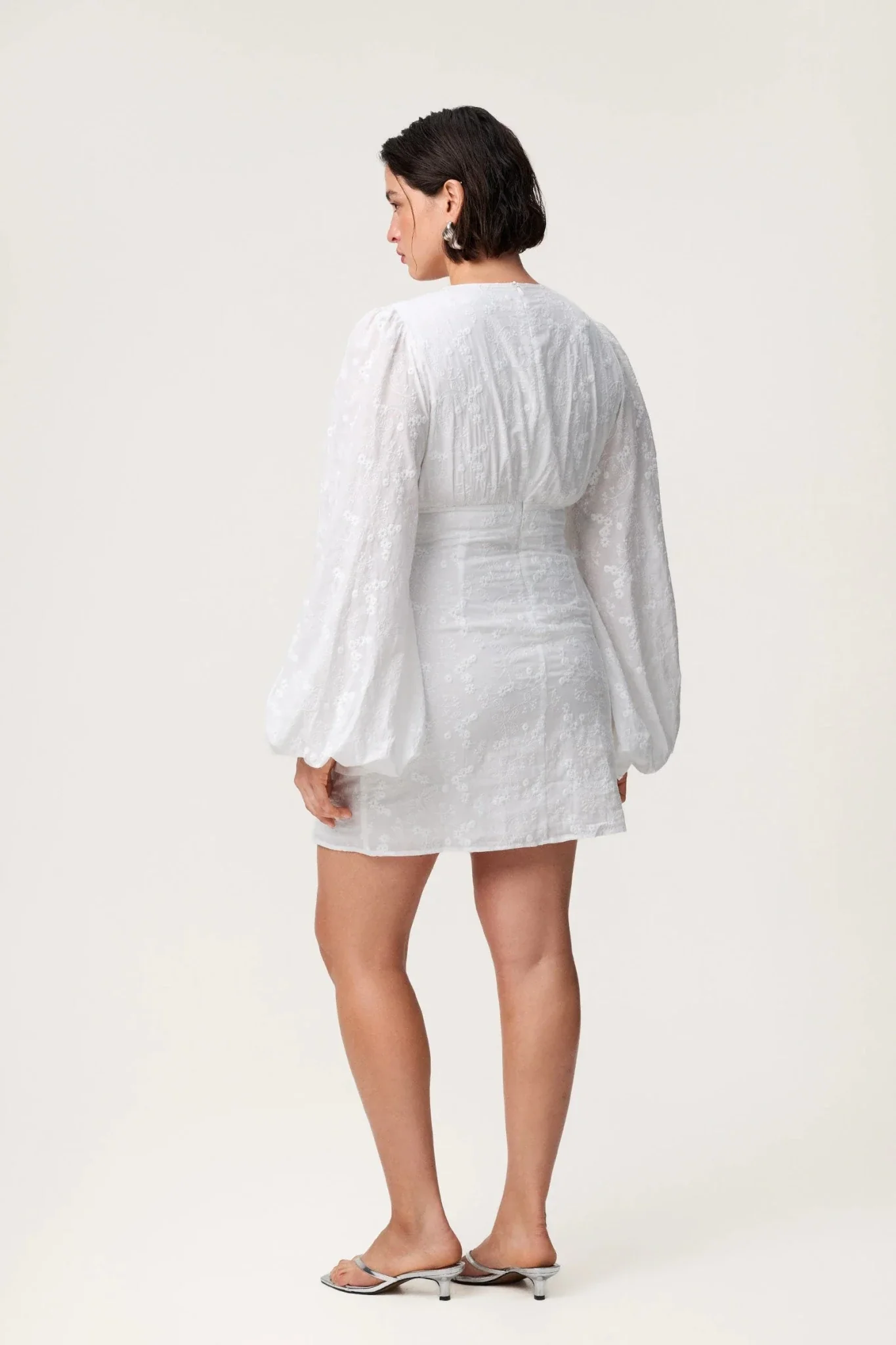Florence Mini Dress White Embroidery - Image 7