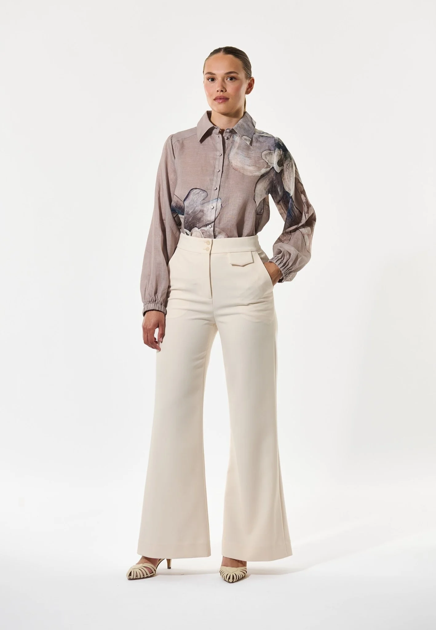 Sioma Blouse Ns Belladonna Latte - Image 2