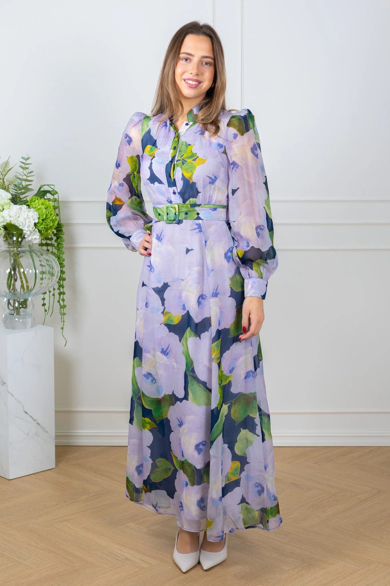 Organza Belt Dress Viola - Image 4