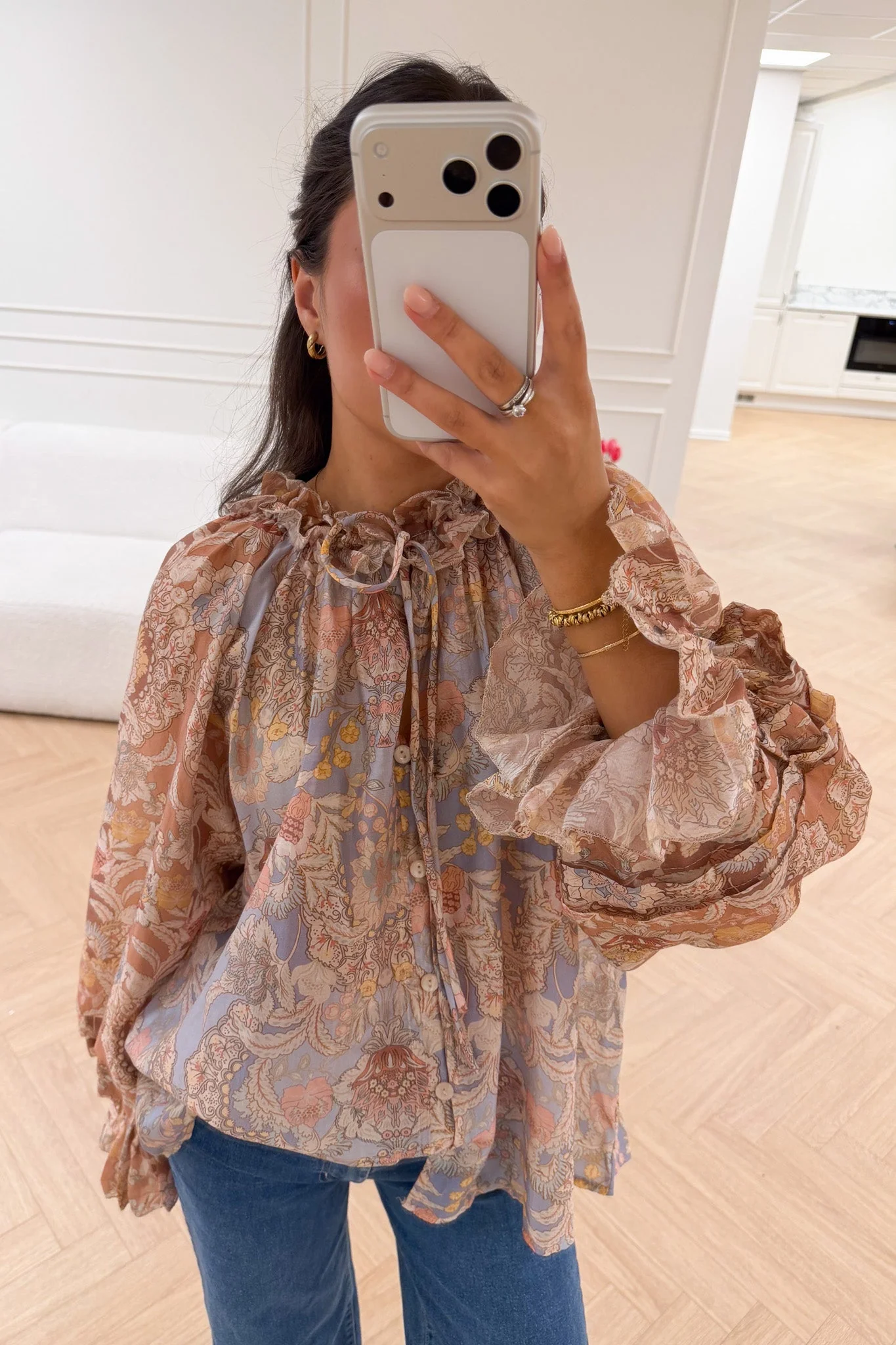 Sas Senes Blouse Blue Rose - Image 2