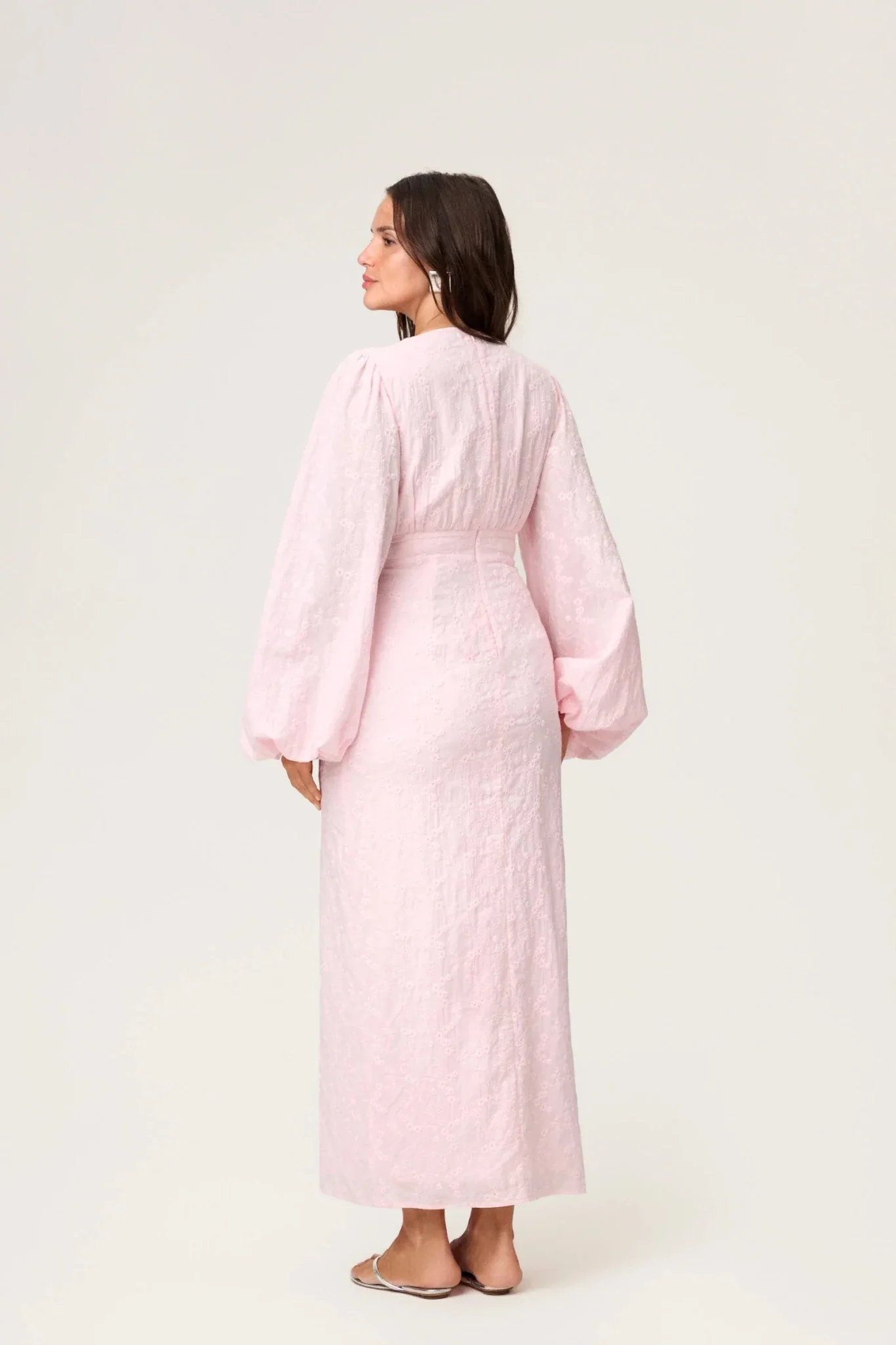Positano Dress Pink Embroidery - Image 7