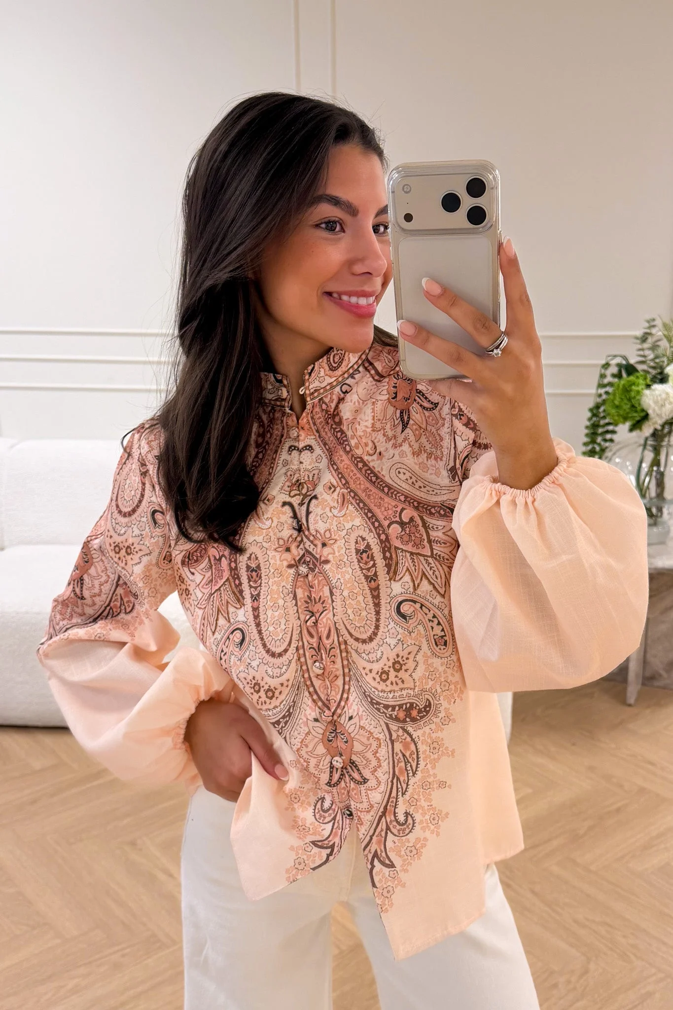 Frime Blouse Beige - Image 4