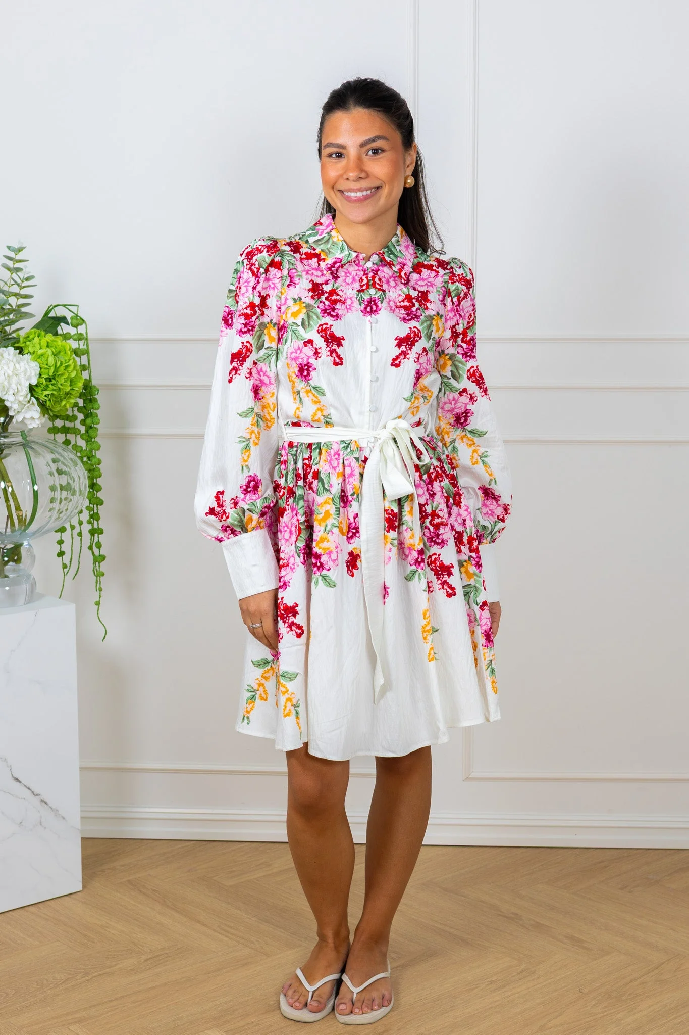 Rosie Ls Dress Birch New Rosie Print