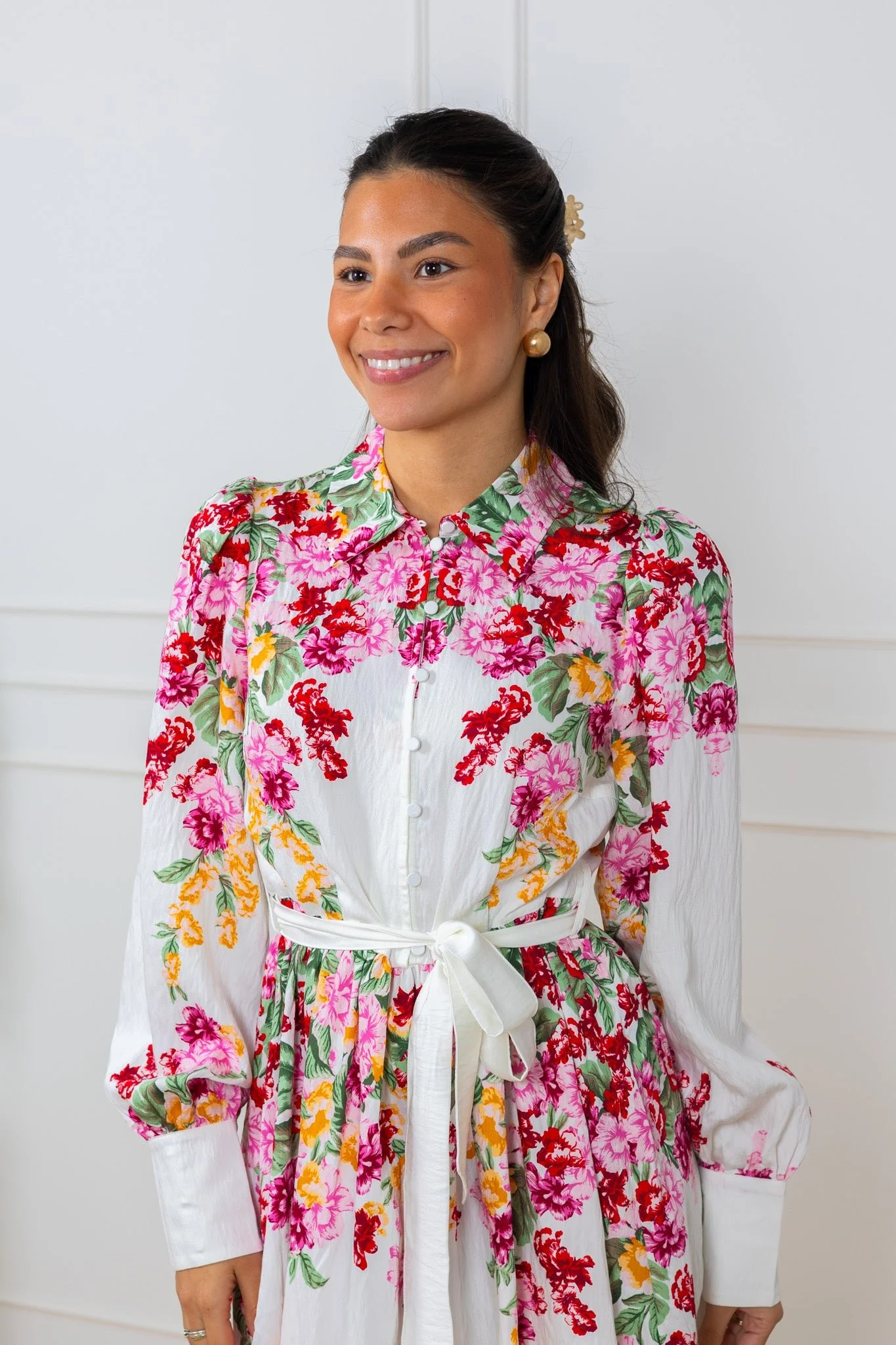 Rosie Ls Dress Birch New Rosie Print - Image 8