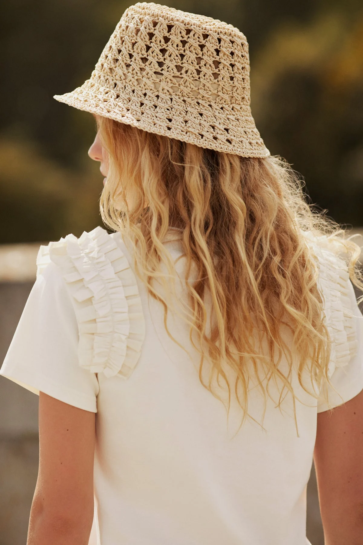 Beinta Hat Natural Straw Stitch - Image 3