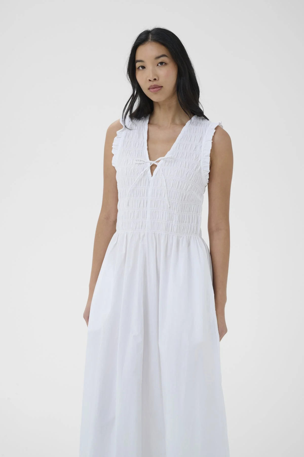 Borgnette Dress Bright White - Image 4