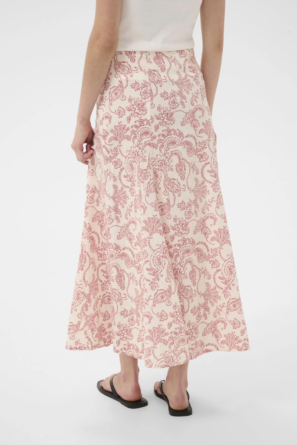 Beril Skirt Peach Blossom Dot Paisley - Image 5