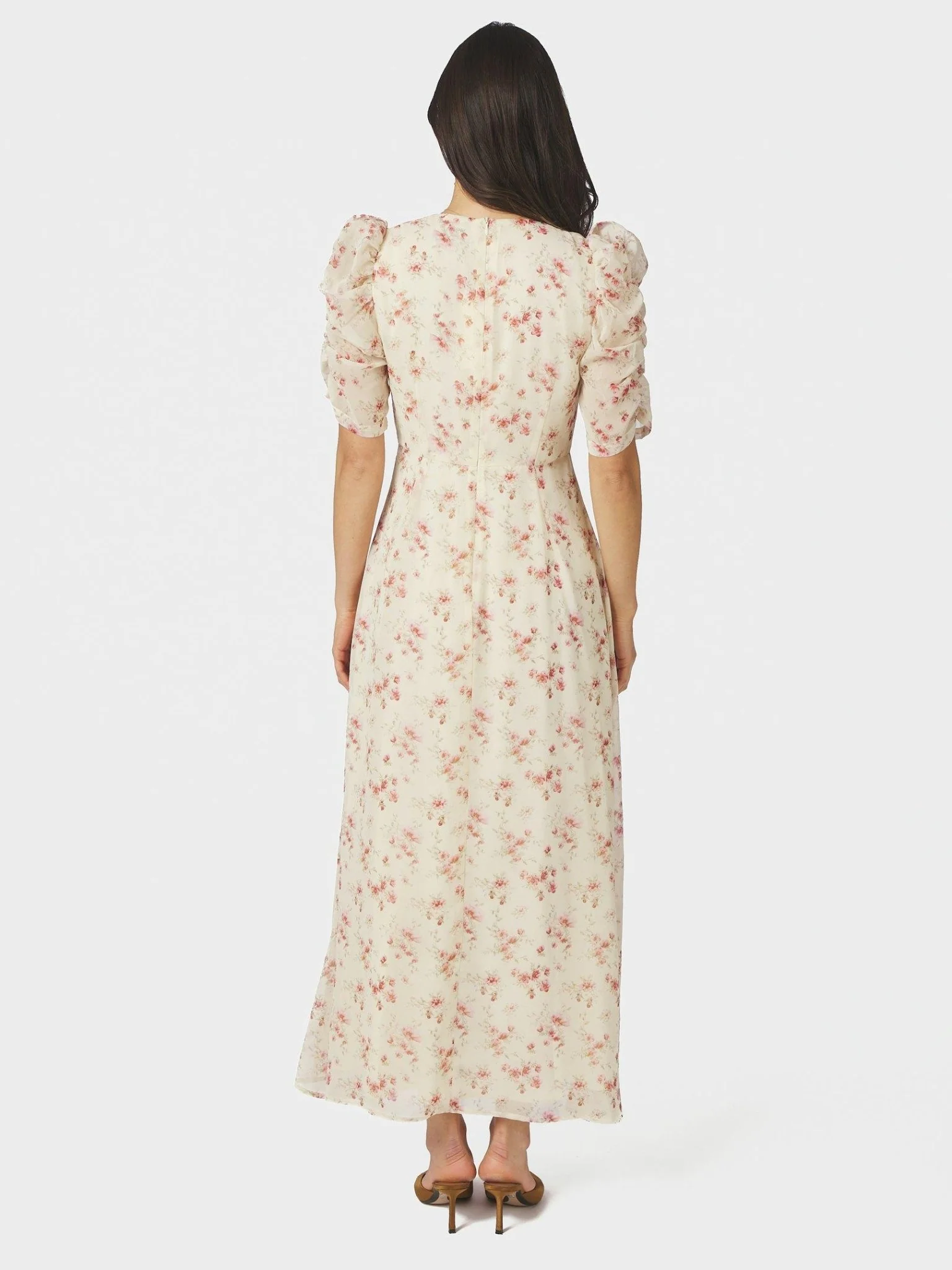 Vira Floral Dress Creme - Image 5