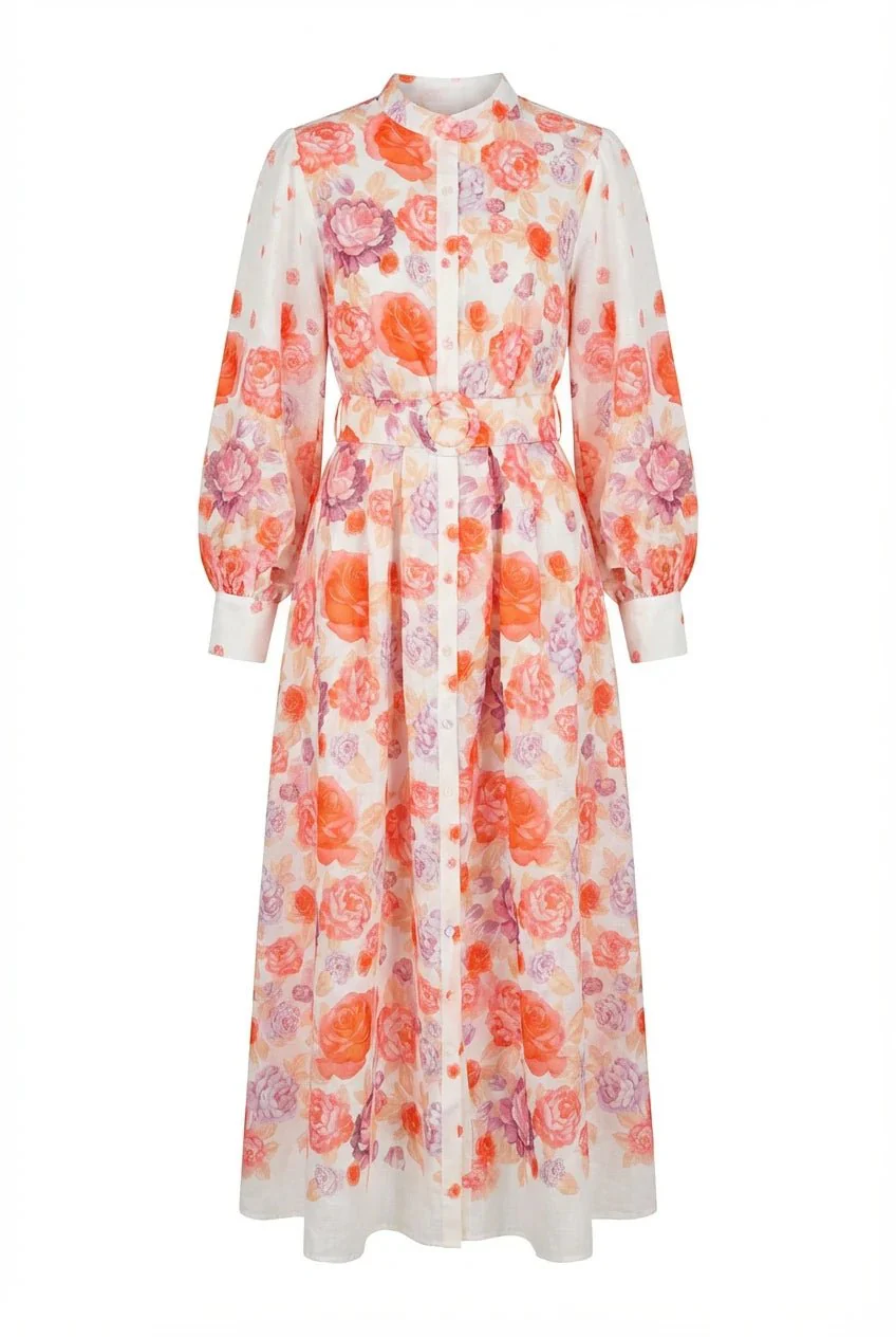 Osley Midi Dress Rouge - Image 2