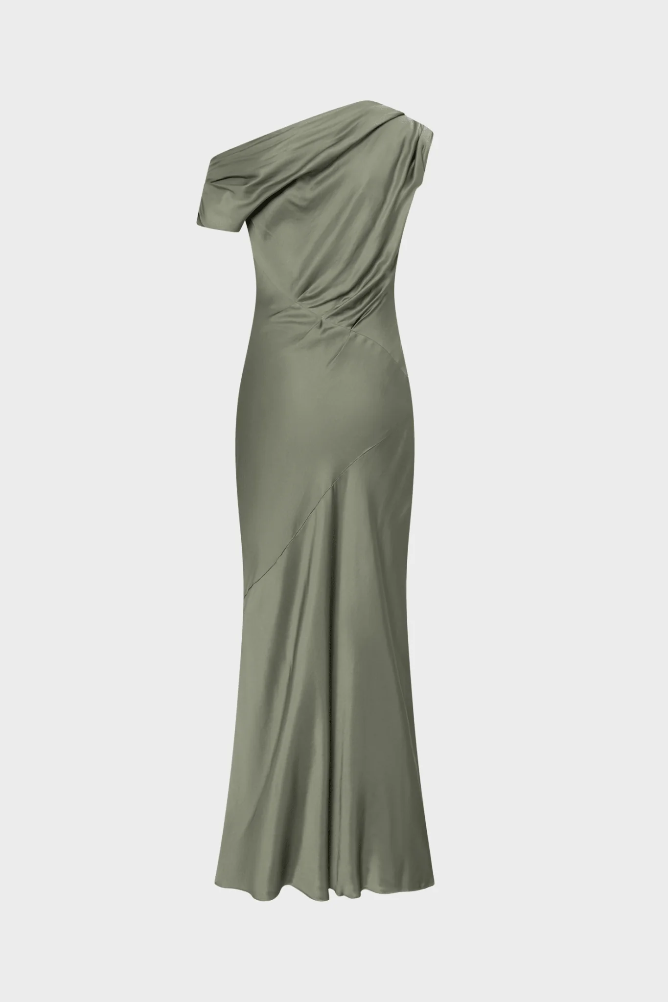 Vanessa Satin Dress Agave Green - Image 2