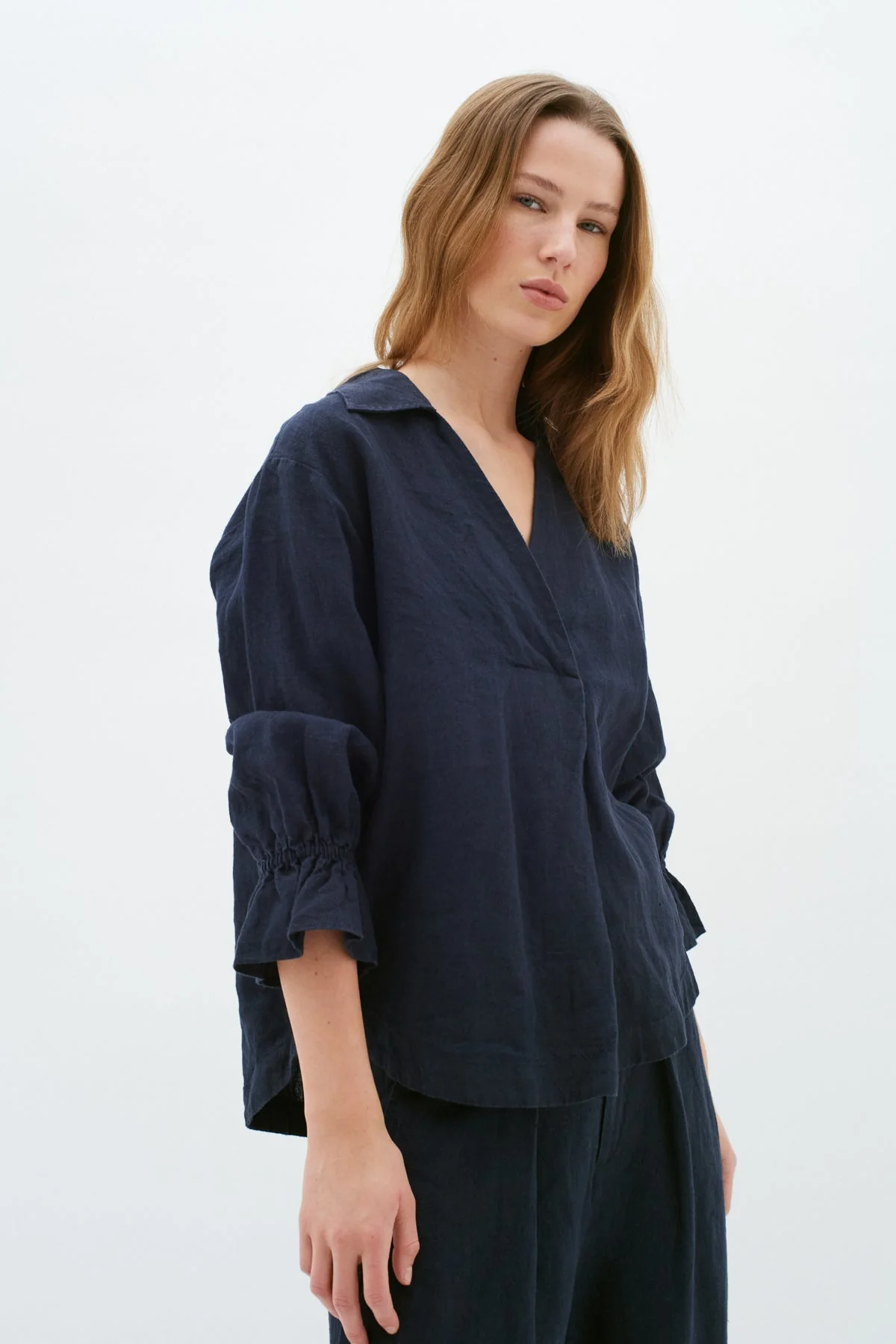 Pegiw Blouse Marine Blue - Image 7
