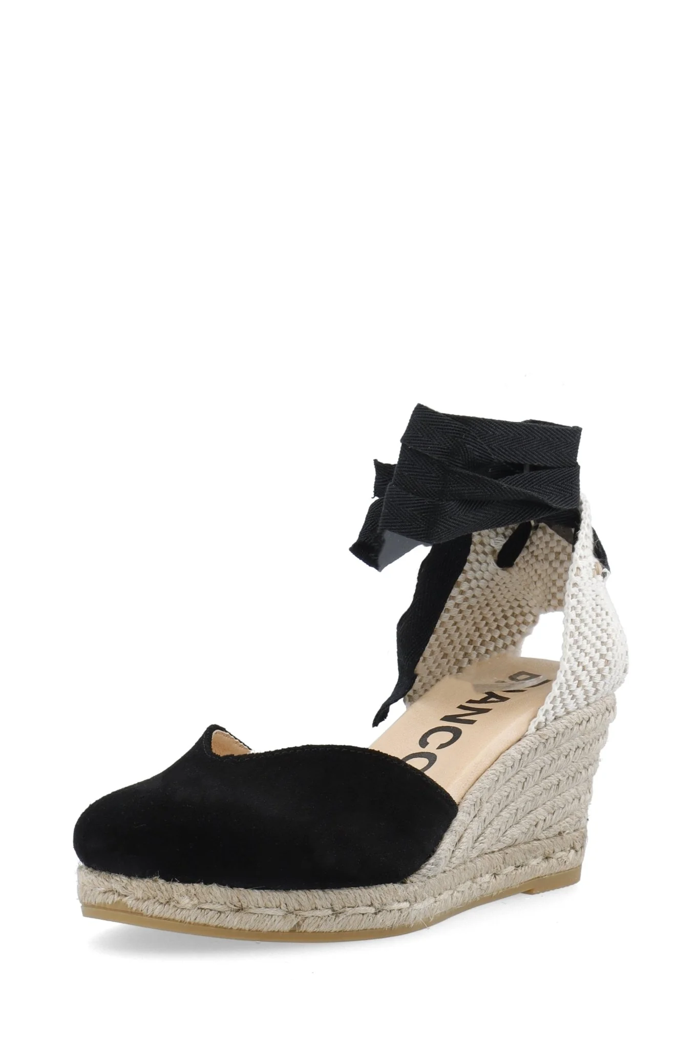 Biaibiza Wedge Espadrilles Suede Black - Image 2
