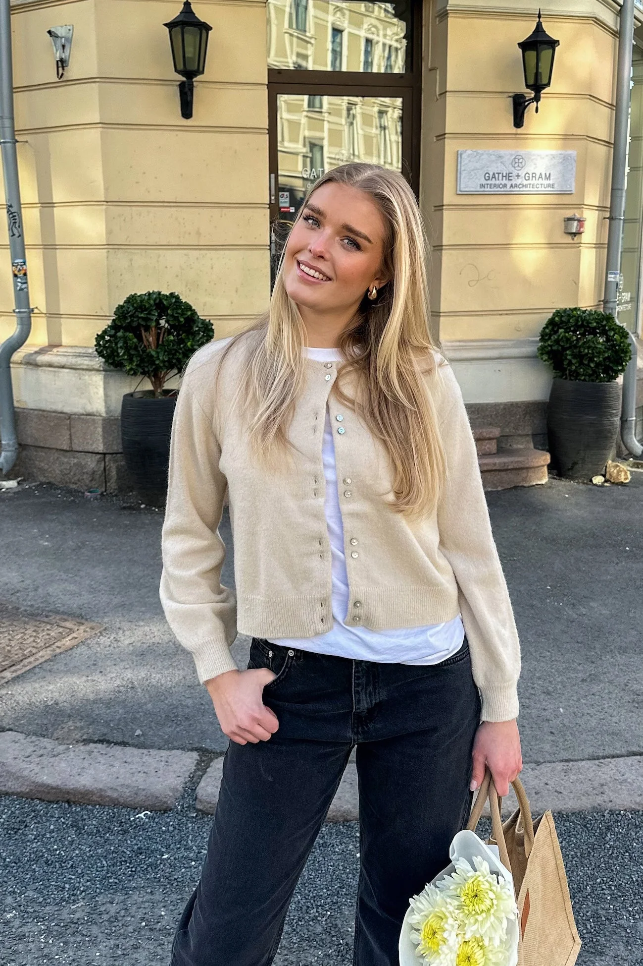 Ninellpw Cardigan French Oak