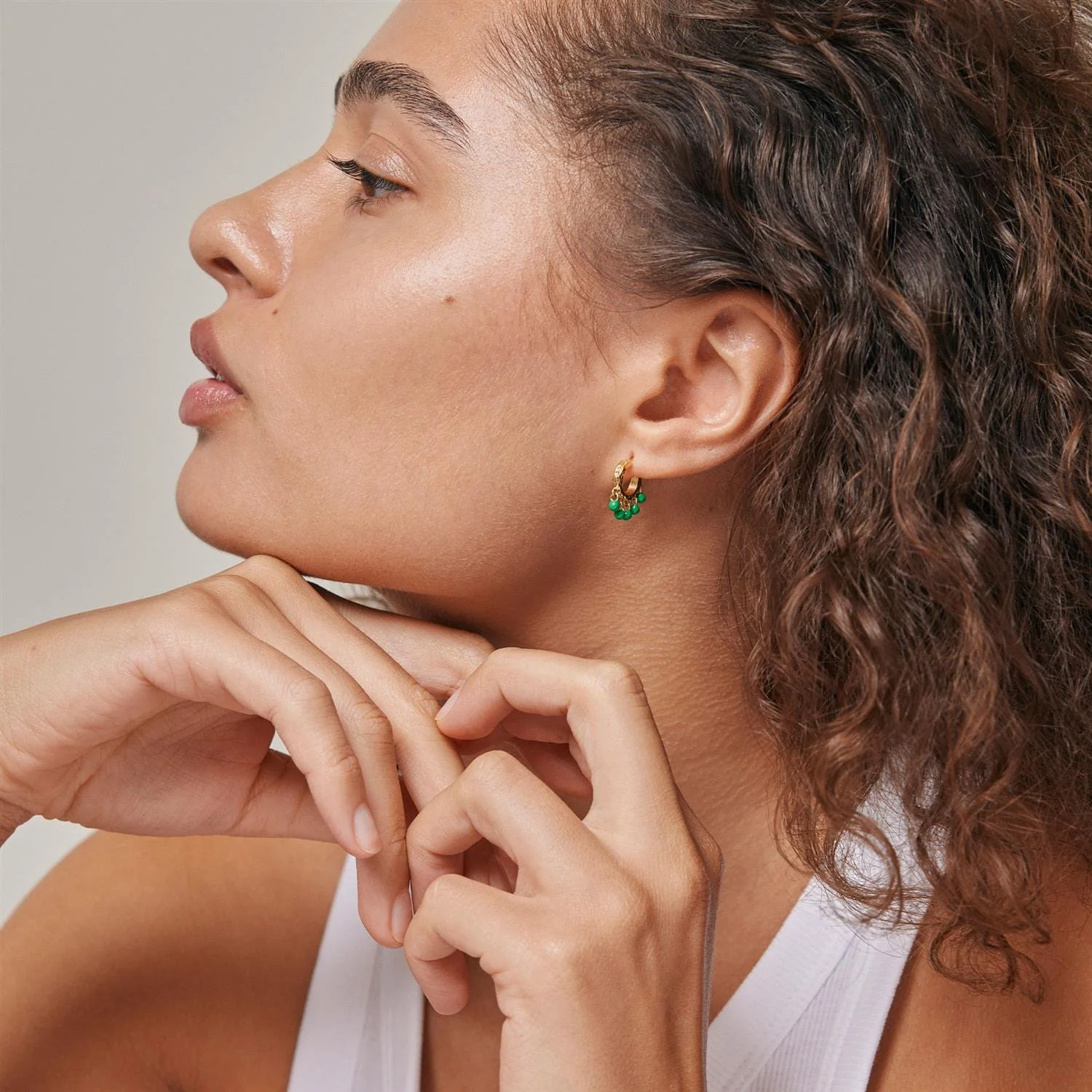 Astrid Earrings Grass Green - Image 2