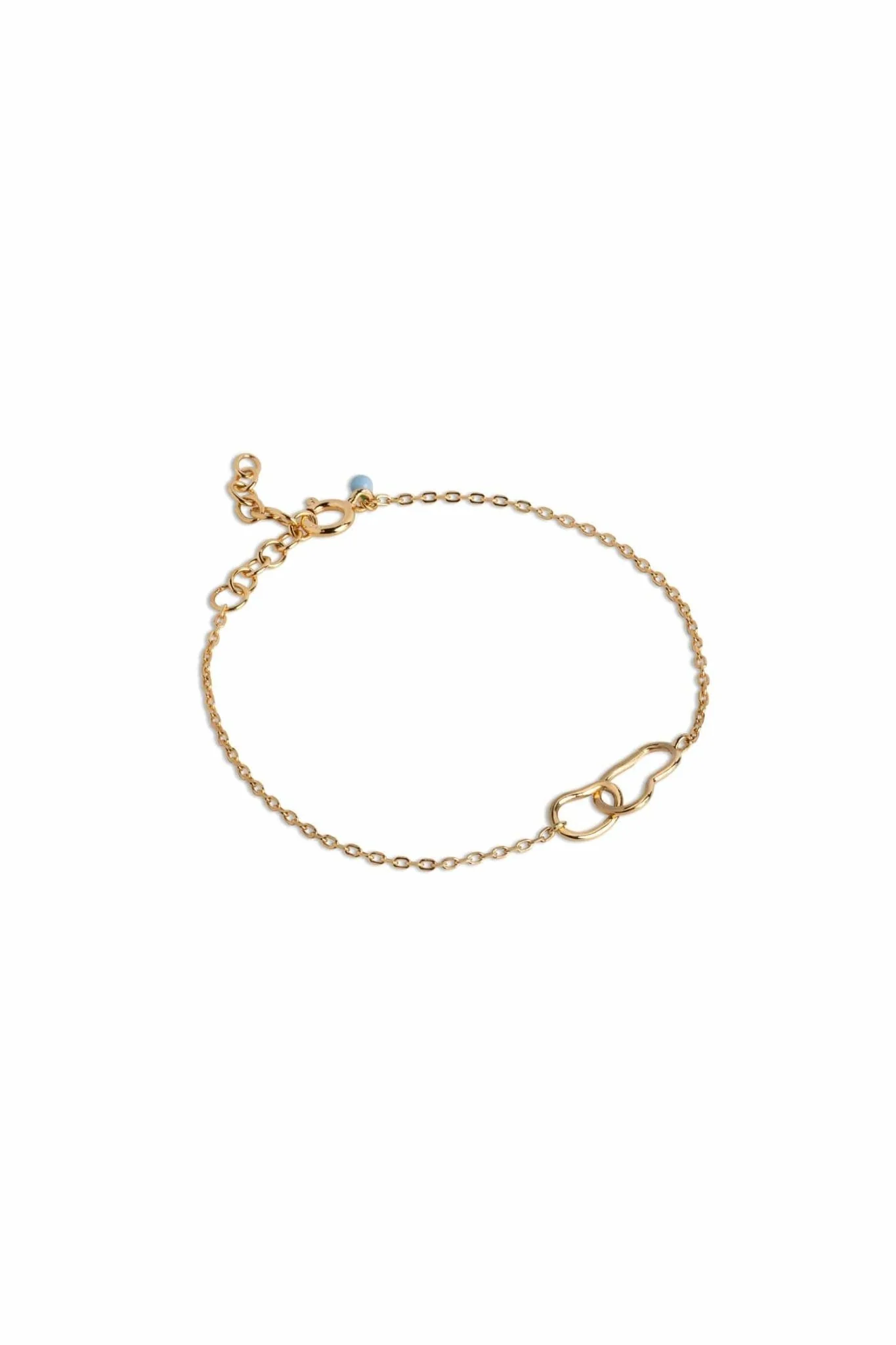 Organic Double Circle Bracelets Gold