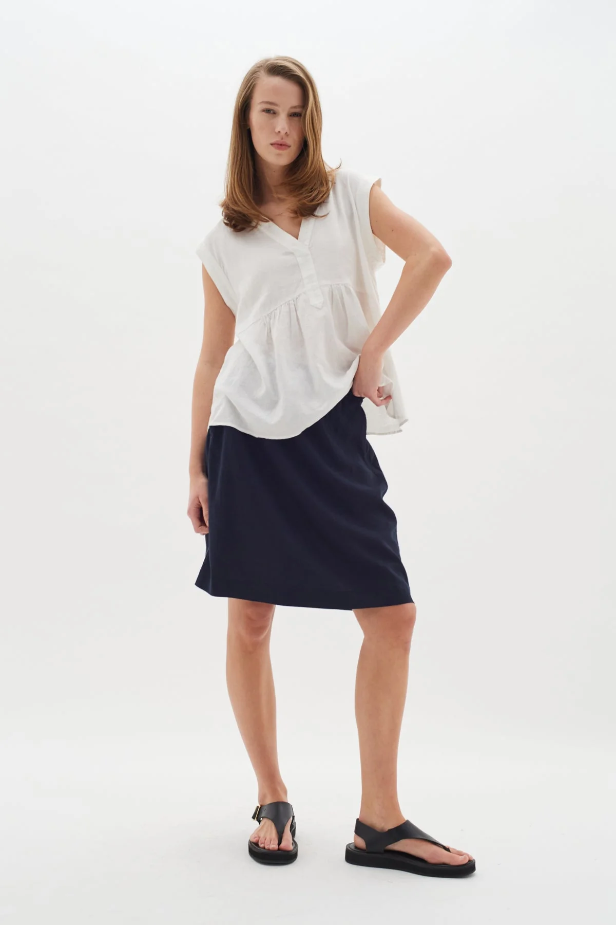 Ellieiw Short Skirt Marine Blue - Image 4