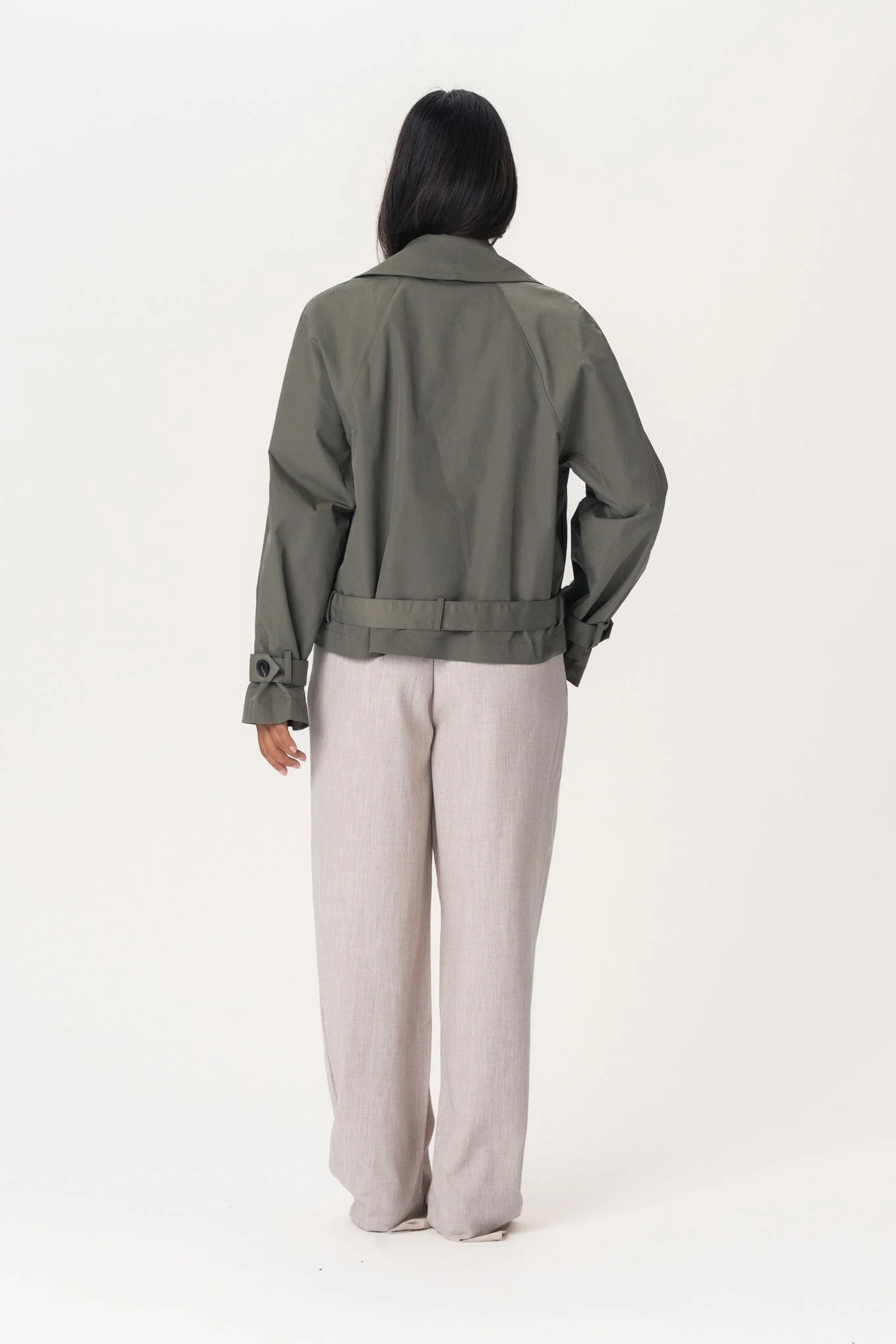 Alma Trenchcoat Green - Image 9