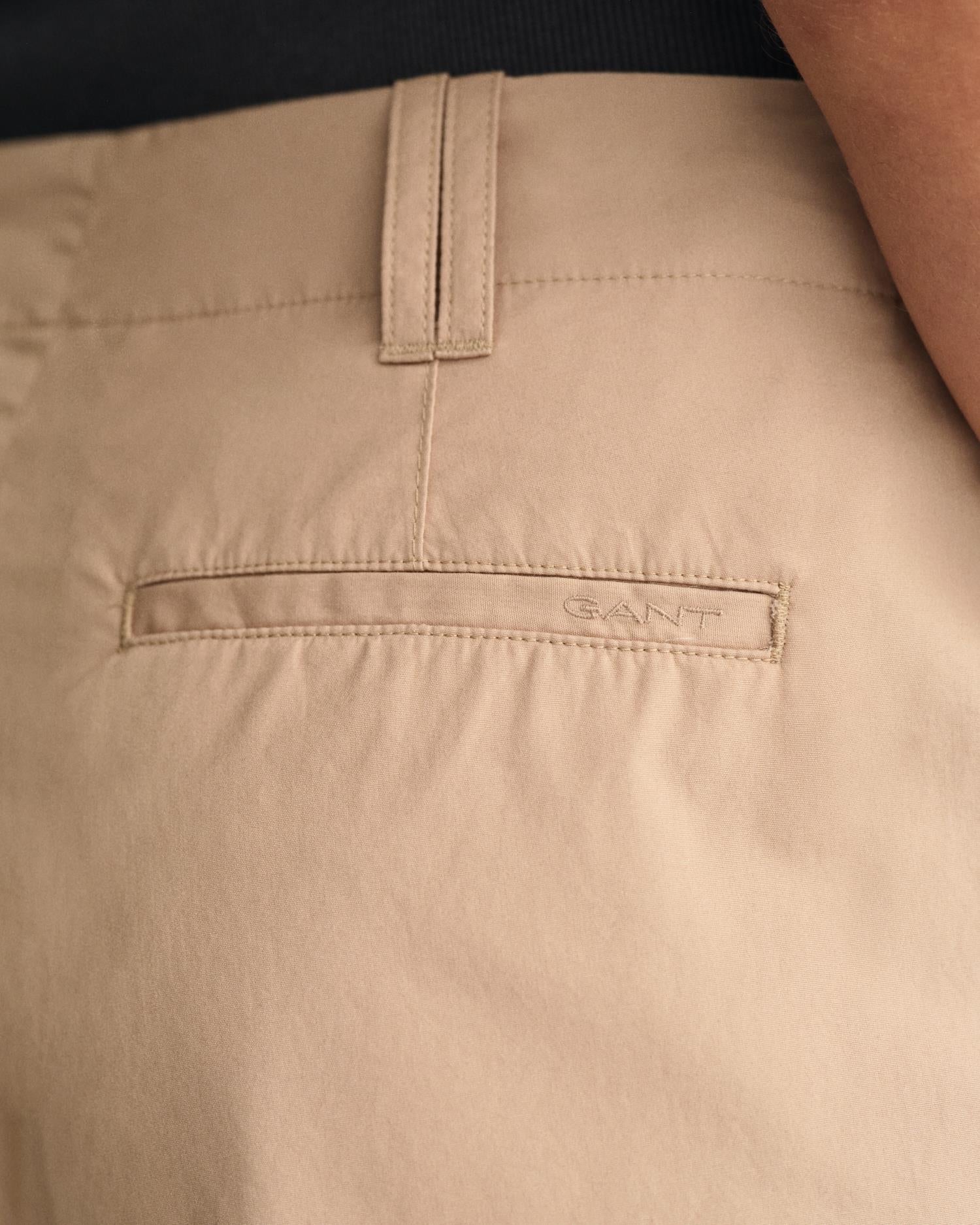 Relaxed Fit Lightweight Chino Shorts Dark Khaki - Image 4