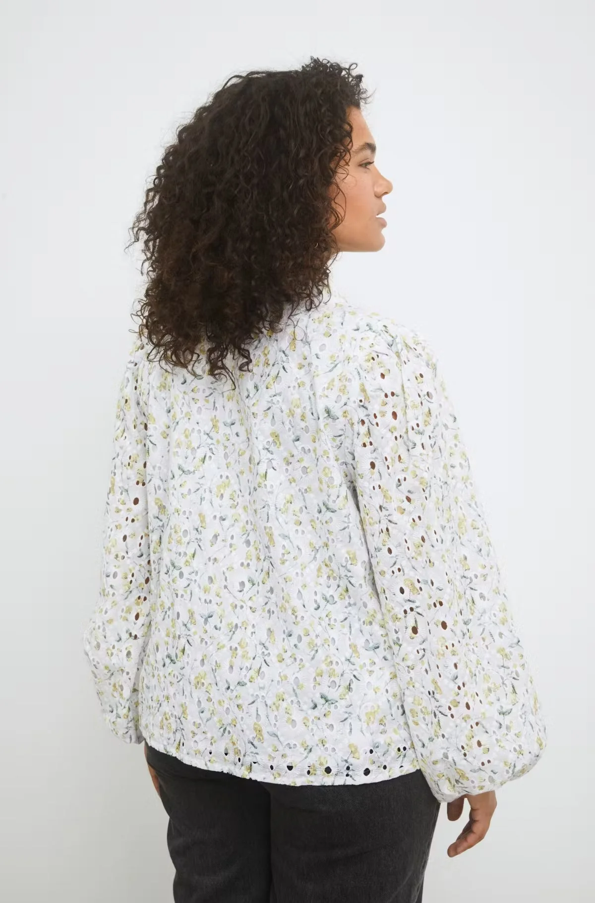 Karro Blouse Yellow Branch Print - Image 7