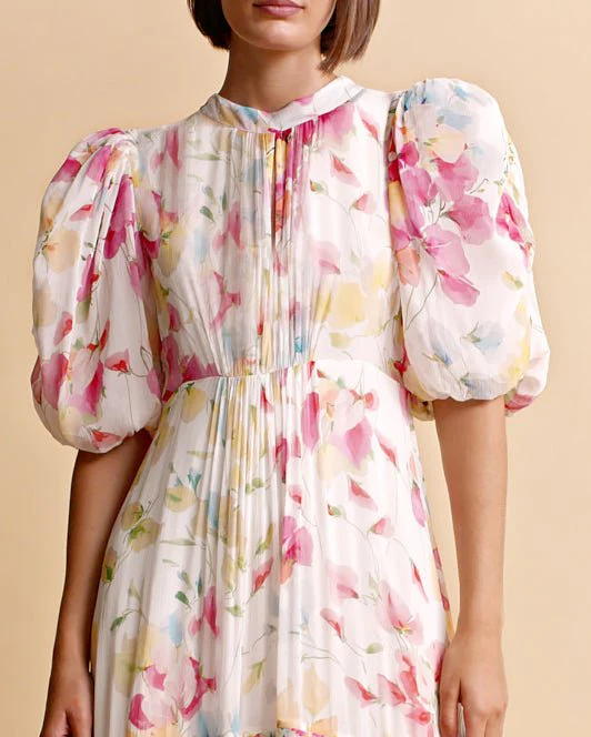 Chiffon Tieback Gown Wildflowers - Image 10