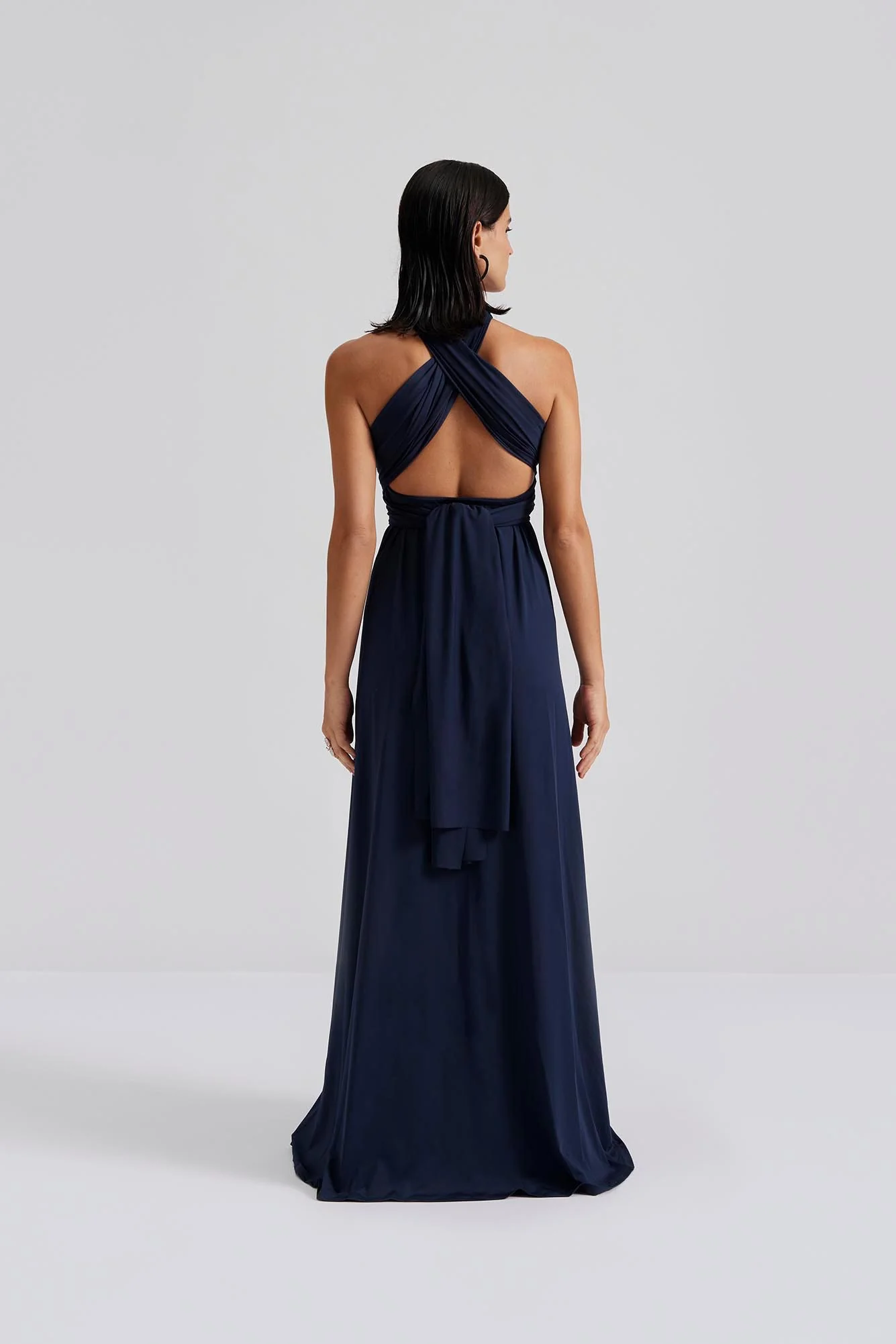 Lola Wrap Dress Dark Blue - Image 3