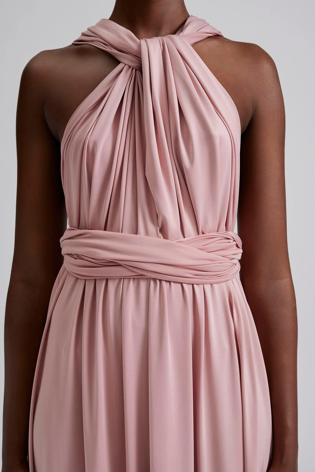 Lola Wrap Dress Blush - Image 3