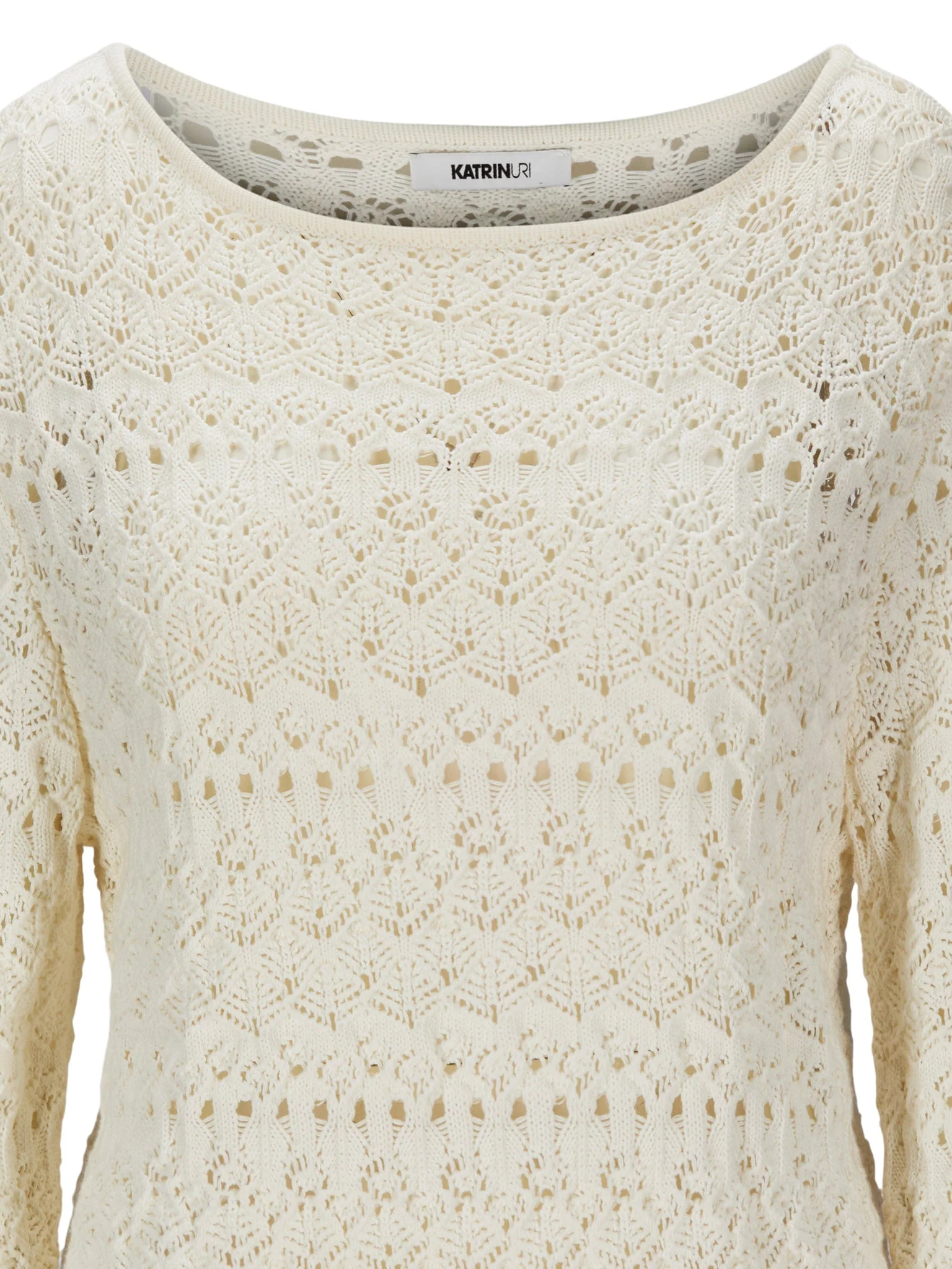 Capri Boat Neck Pullover Off White - Image 5