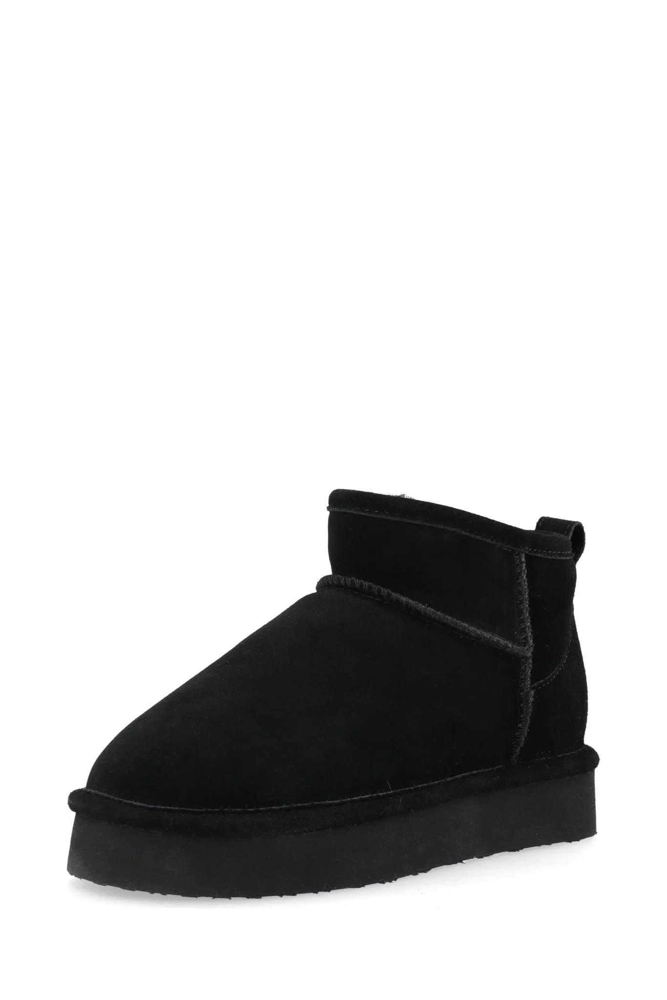 Biasnow Flatform Ankle Boot Suede Black - Image 2