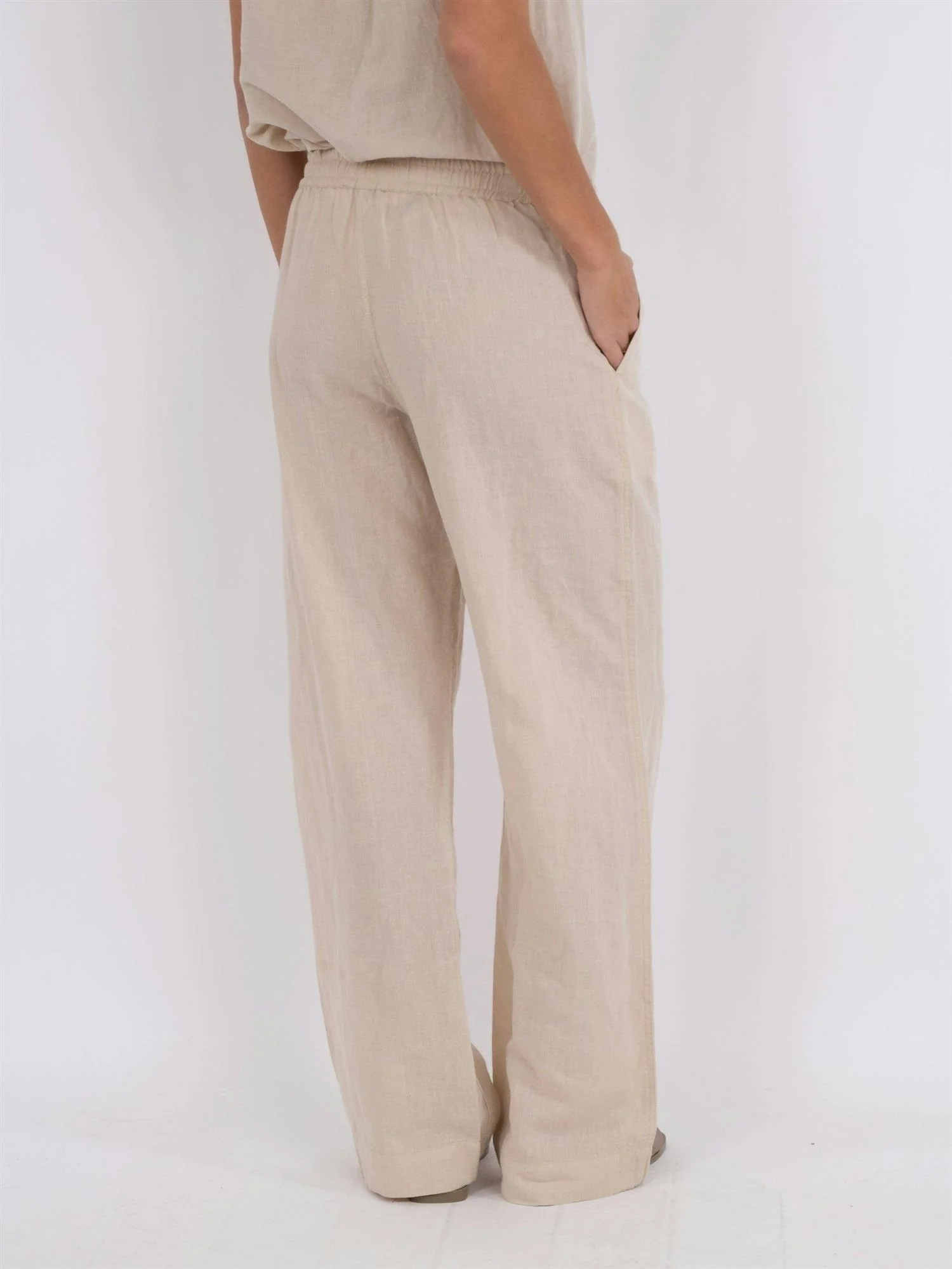 Sonar Linen Pants Sand - Image 4