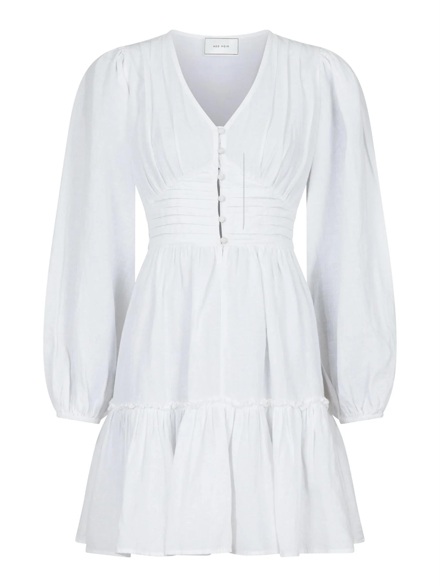 Rihana Linen Dress White